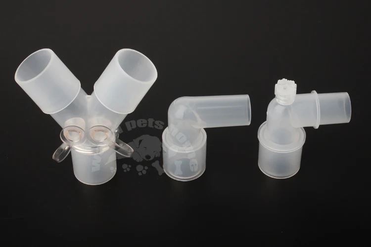 50pcs/100pcs Anesthesia Hose Connector Breathing Circuit Corrugated Tube L-Shaped Y-Shaped Connector Straight Connection Adapter