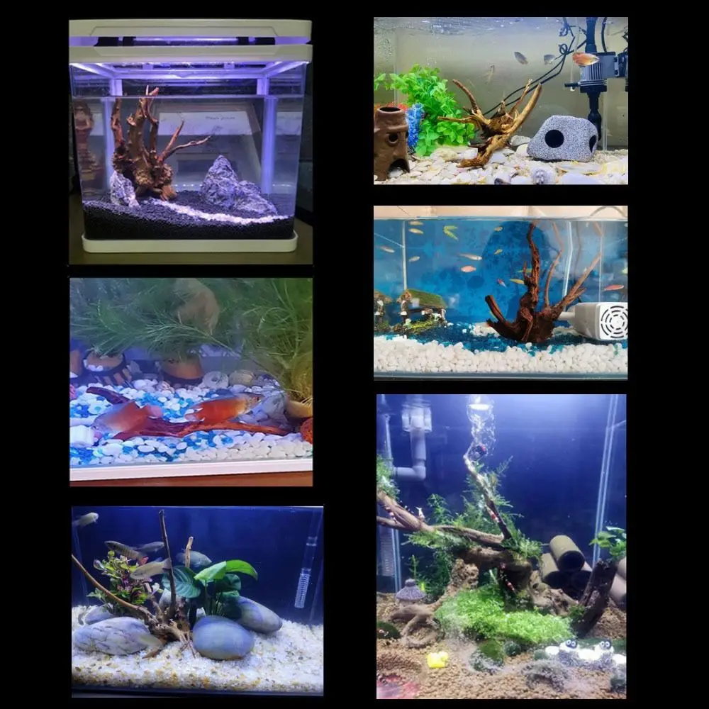 Natural Tree Trunk Aquarium Decoration Wood Artwork Decor Driftwood Branches Landscaping Ornaments Fish Tank Decor Supplies
