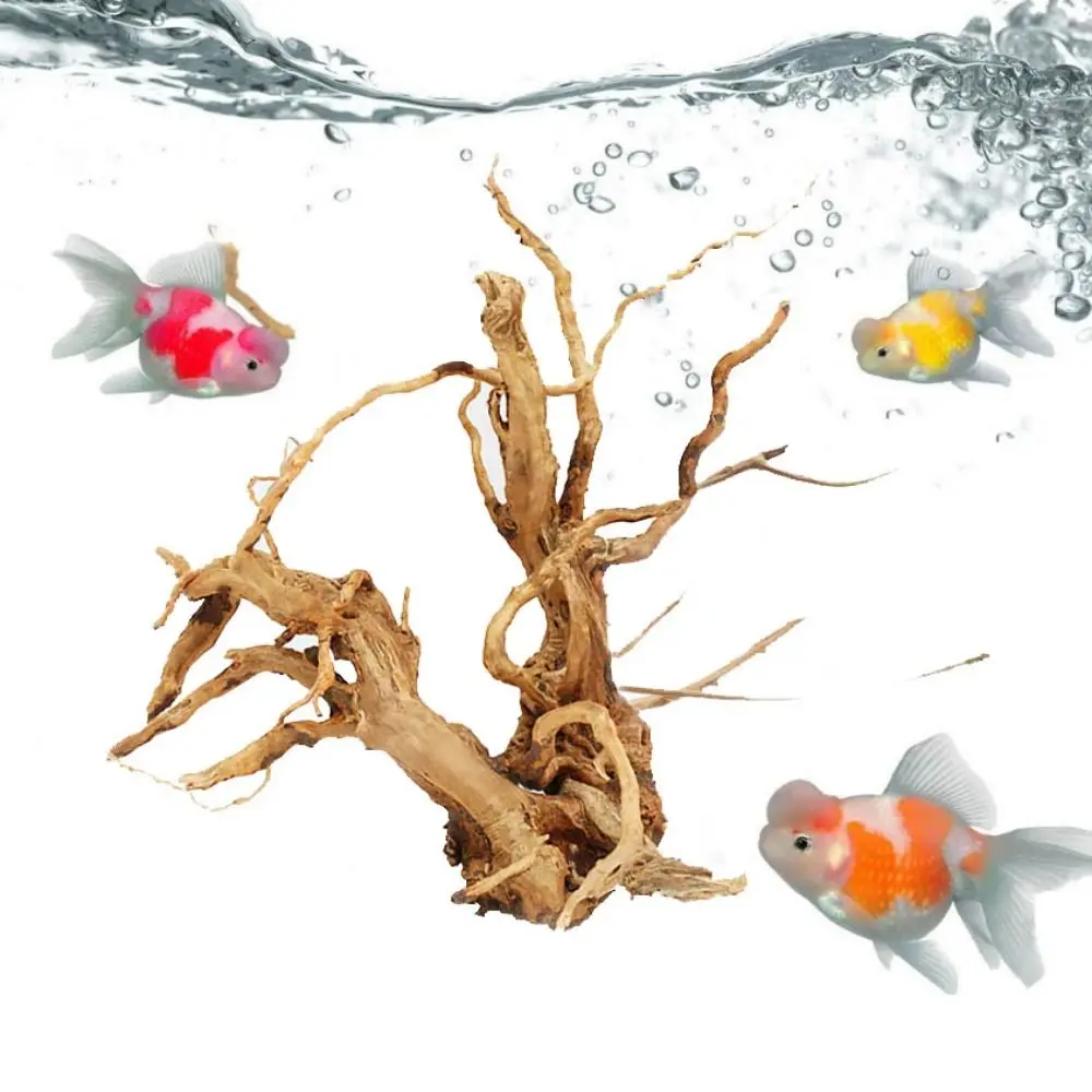 Natural Tree Trunk Aquarium Decoration Wood Artwork Decor Driftwood Branches Landscaping Ornaments Fish Tank Decor Supplies