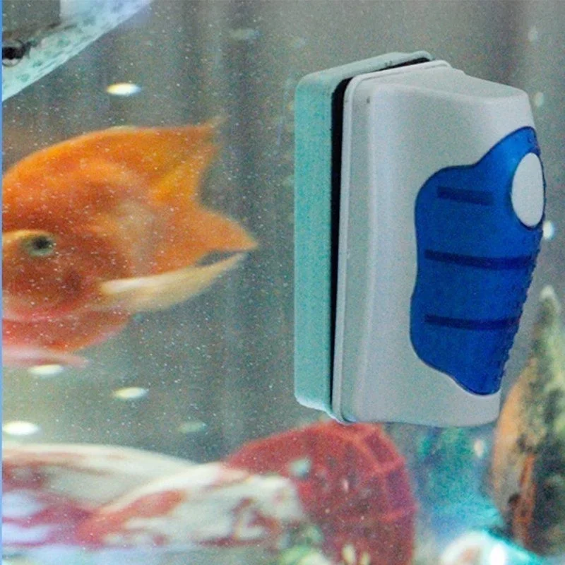 Fish Tank Glass Scraper Cleaner Floating Aquarium Cleaner Super Magnetic Clean Brush Aquarium Cleaning Tools Aquarium Tank