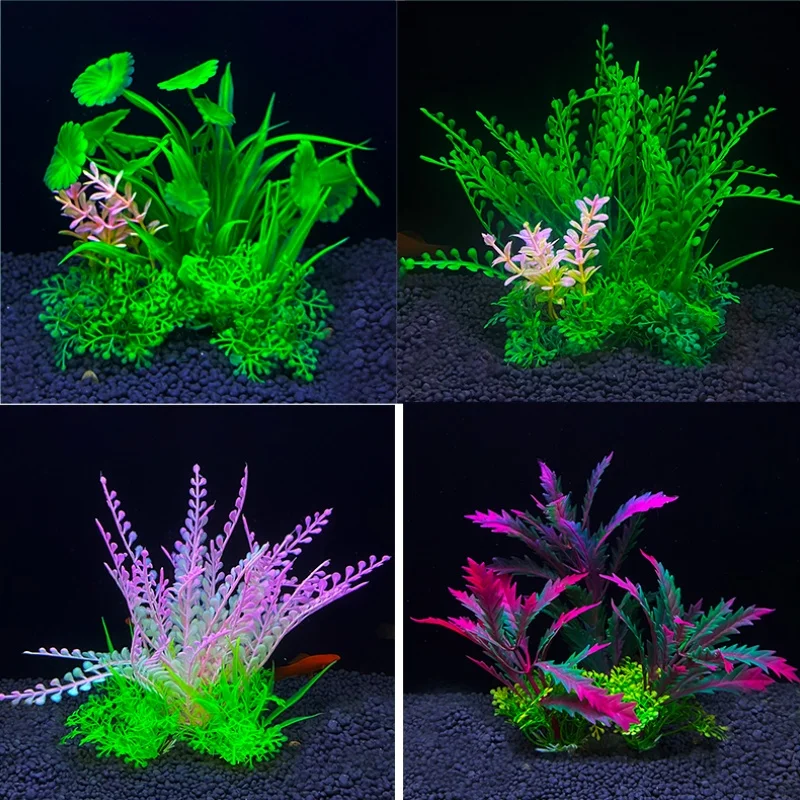 14cm/5.5inch Fish Tank Simulation Plant Aquarium Artificial DIY Decor Plants Water Grass Fish Tank Decorations