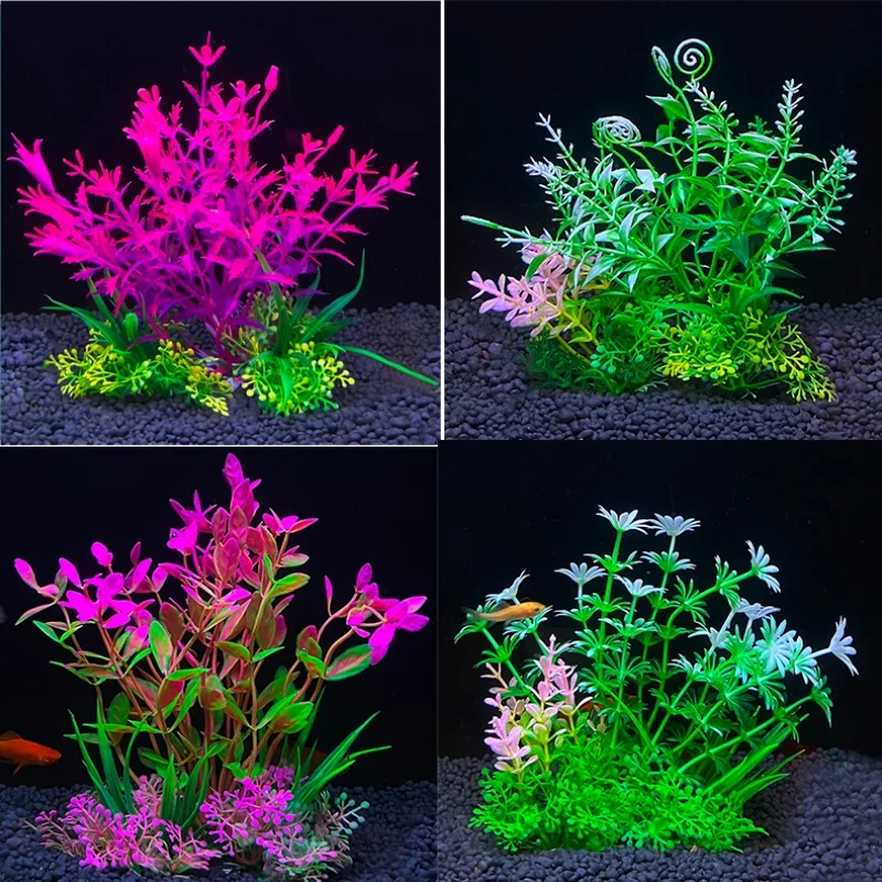 14cm/5.5inch Fish Tank Simulation Plant Aquarium Artificial DIY Decor Plants Water Grass Fish Tank Decorations