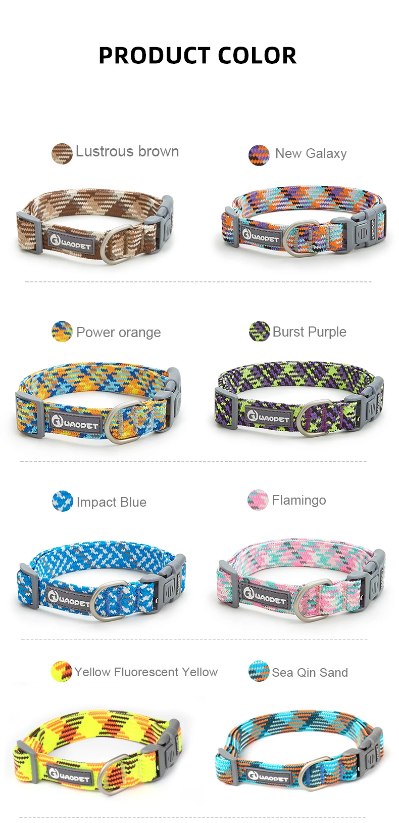 Pet Supplies Dog Collar For Puppy Medium Large Dogs Cute Cat Durable Life Dog Leash Collar German Shepherd Walking Training New