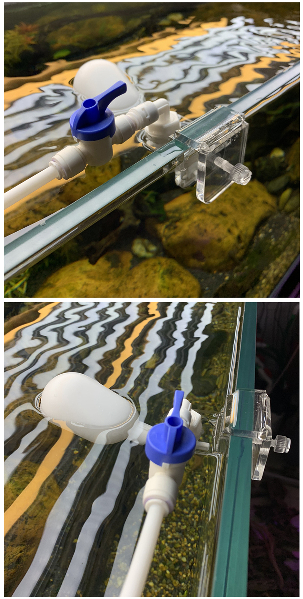 Auto Aquarium Water Changer Kit Power Free Fish Tank Float Ball Valve Type Auto Water Filler Water Level Controller 1/4 Inch