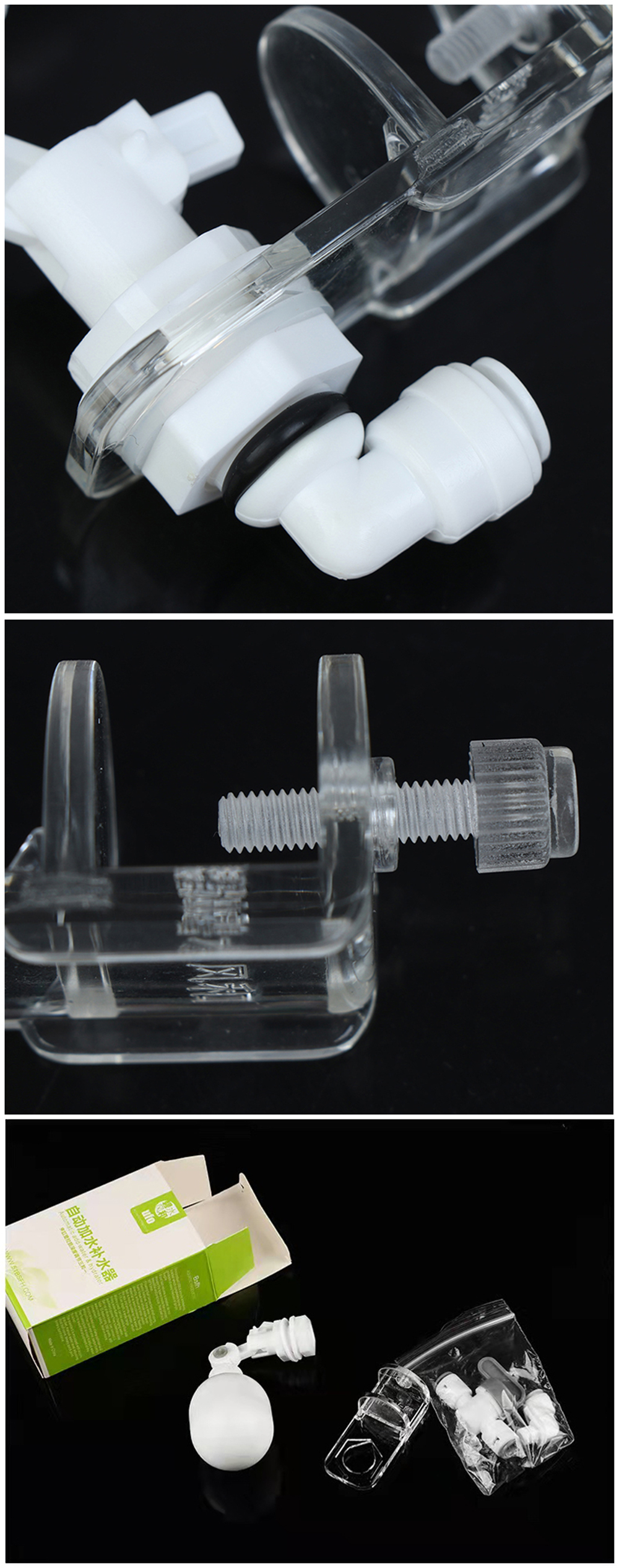 Auto Aquarium Water Changer Kit Power Free Fish Tank Float Ball Valve Type Auto Water Filler Water Level Controller 1/4 Inch