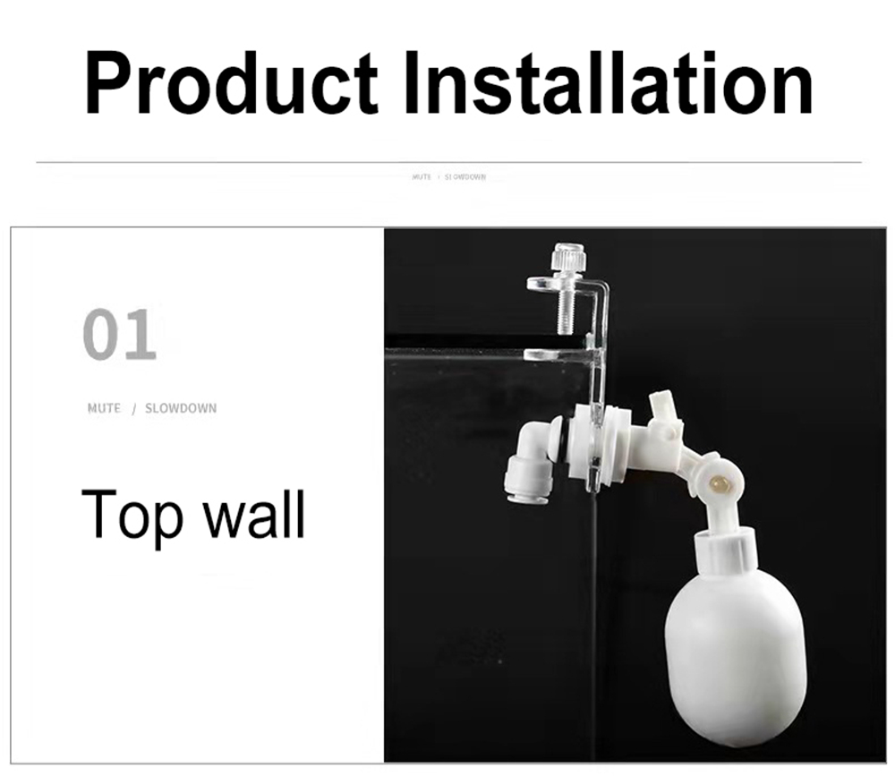 Auto Aquarium Water Changer Kit Power Free Fish Tank Float Ball Valve Type Auto Water Filler Water Level Controller 1/4 Inch