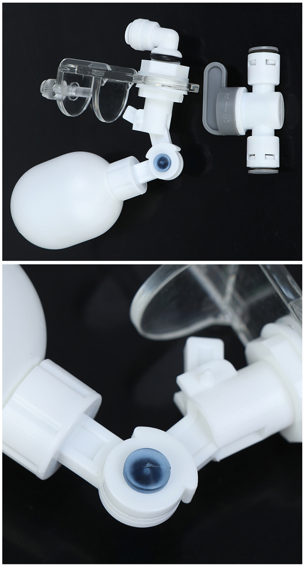 Auto Aquarium Water Changer Kit Power Free Fish Tank Float Ball Valve Type Auto Water Filler Water Level Controller 1/4 Inch