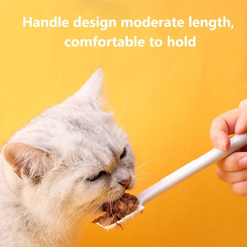 Reusable Pet Canned Spoon Silicone Pet Wet Food Mixing Spoon Pet Tableware Accessories Feeder Shovel Feeding Stirring Spoons