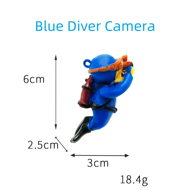 Fish Tank Diver Ornaments Landscape Decoration Aquarium Gifts Popular Floating, Hayao Miyazaki Blue Fatty with Ball and Line