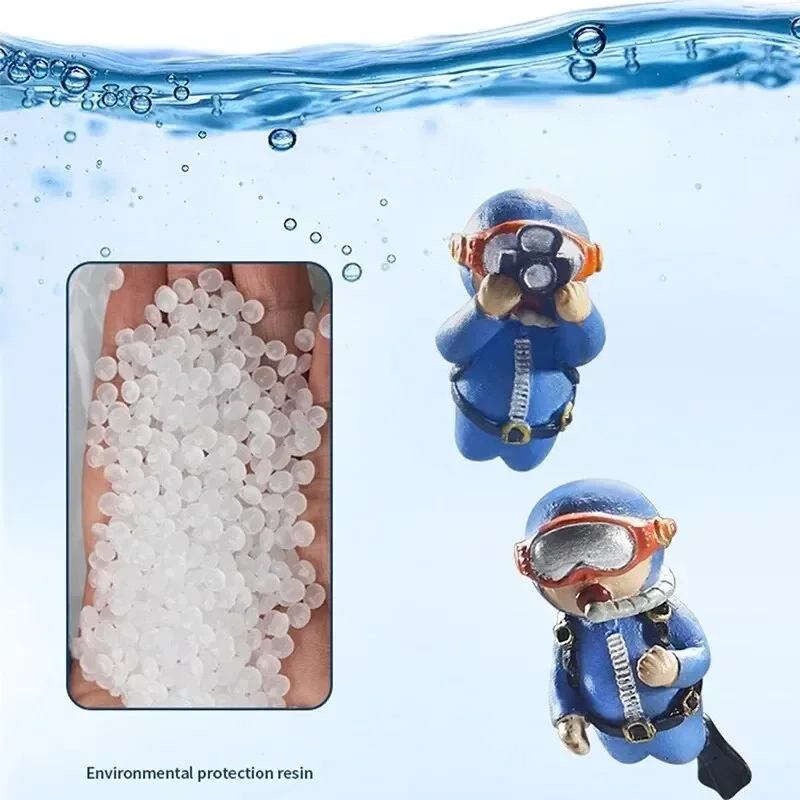 Fish Tank Diver Ornaments Landscape Decoration Aquarium Gifts Popular Floating, Hayao Miyazaki Blue Fatty with Ball and Line