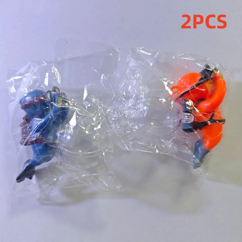 Fish Tank Diver Ornaments Landscape Decoration Aquarium Gifts Popular Floating, Hayao Miyazaki Blue Fatty with Ball and Line