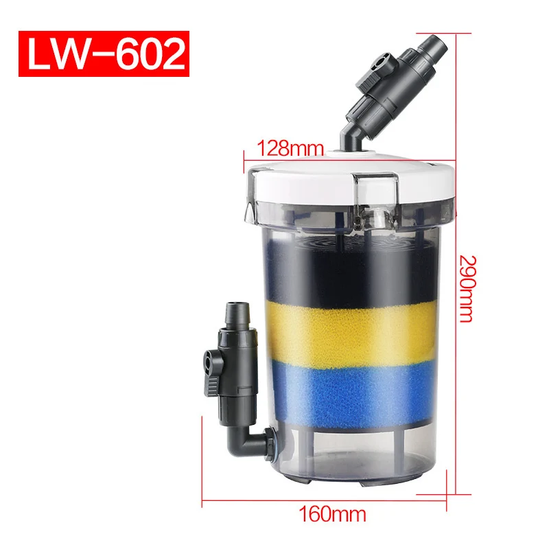 SUNSUN Transparent bucket LW-602 LW-603 EW-602 EW-603 Aquarium Fish Tank Filter Barrel Prefilter Without Pump