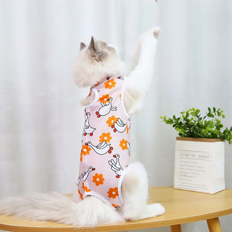 Cat Professional Recovery Suit for Abdominal Wounds or Skin Diseases Spay Suit for Female Cat Neuter Suit for Male Cats