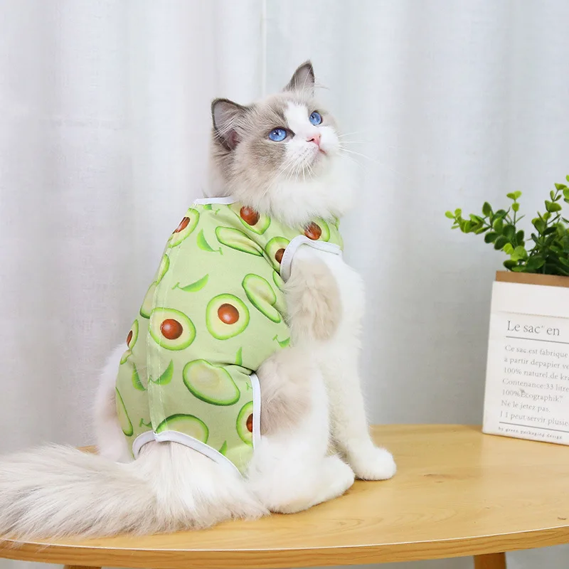 Cat Professional Recovery Suit for Abdominal Wounds or Skin Diseases Spay Suit for Female Cat Neuter Suit for Male Cats