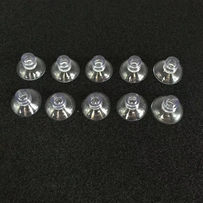 10Pcs Transparent Black Aquarium Suction Cup Air Tube Holder Sucker for Fish Tank Pump Oxygen Air Tube Fixing Clip Accessories