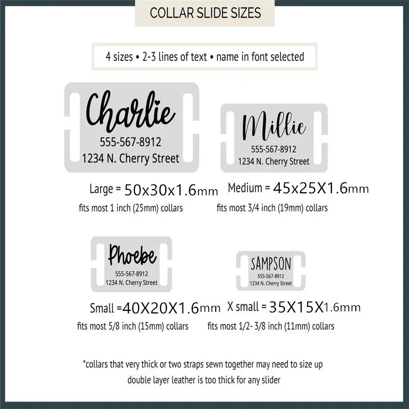 Personalized Stainless Steel Pet Cat Dog ID Tag Collar Accessories Custom Engraved Necklace Supplies For Dog Tag Name Products