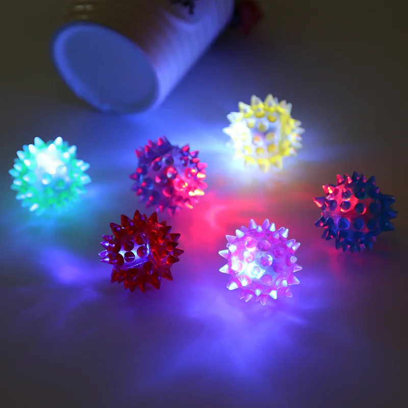 LED Blinking Cat Ball Rolling Glowing Balls Colorful Pet Playing Toy