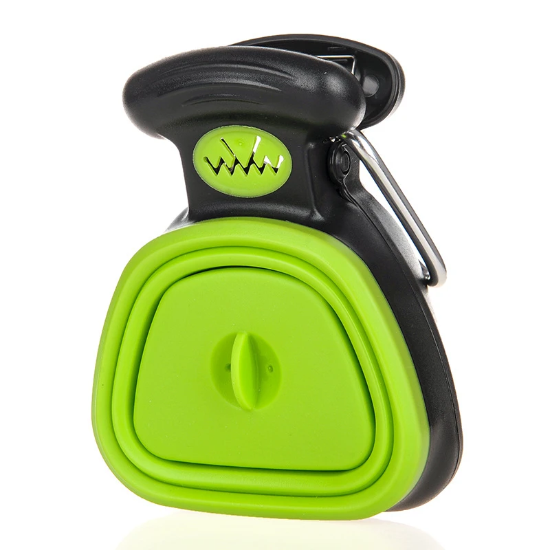 Dog Pet Travel Foldable Pooper Scooper With 1 Roll Decomposable Bags Poop Scoop Clean Pick Up Excreta Cleaner