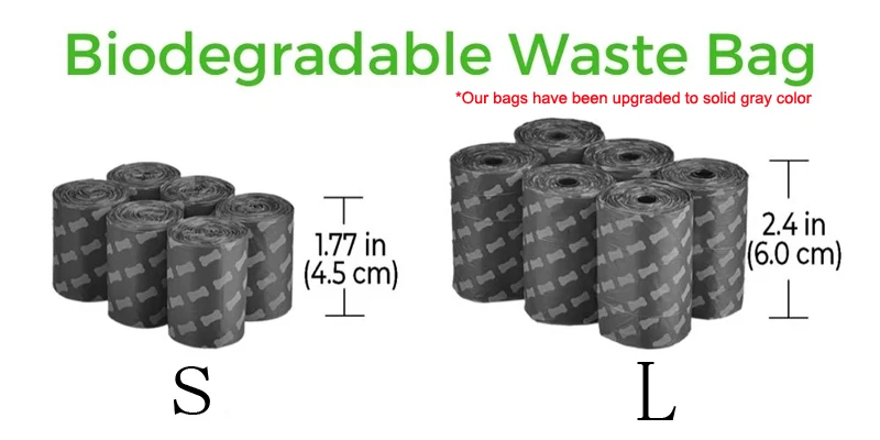Dog Pet Travel Foldable Pooper Scooper With 1 Roll Decomposable Bags Poop Scoop Clean Pick Up Excreta Cleaner
