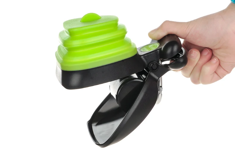 Dog Pet Travel Foldable Pooper Scooper With 1 Roll Decomposable Bags Poop Scoop Clean Pick Up Excreta Cleaner