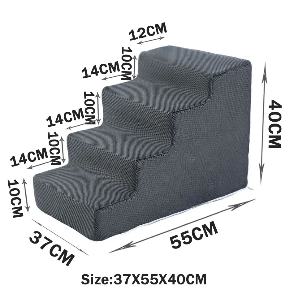 Pet Stairs Toys Cat Dog Ladder 2 3 4 Step Stairs for Dogs Puppy Ramp Detachable Sponge Pet Ladder Accessories