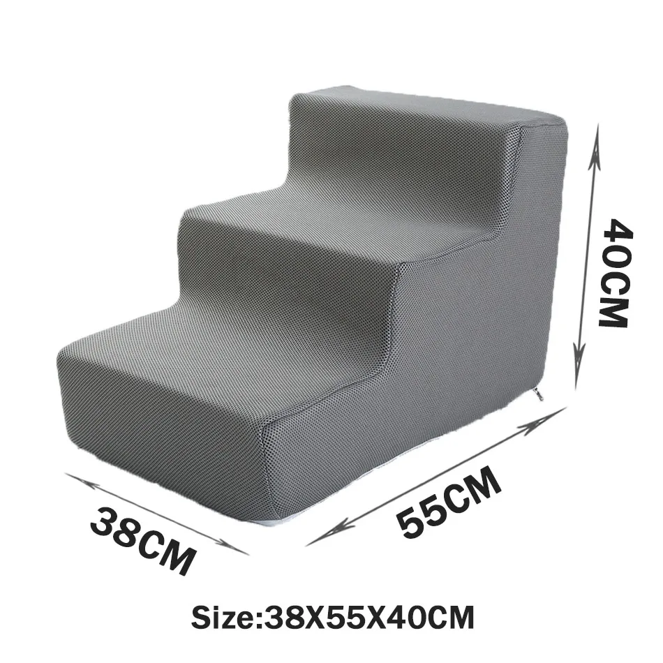 Pet Stairs Toys Cat Dog Ladder 2 3 4 Step Stairs for Dogs Puppy Ramp Detachable Sponge Pet Ladder Accessories
