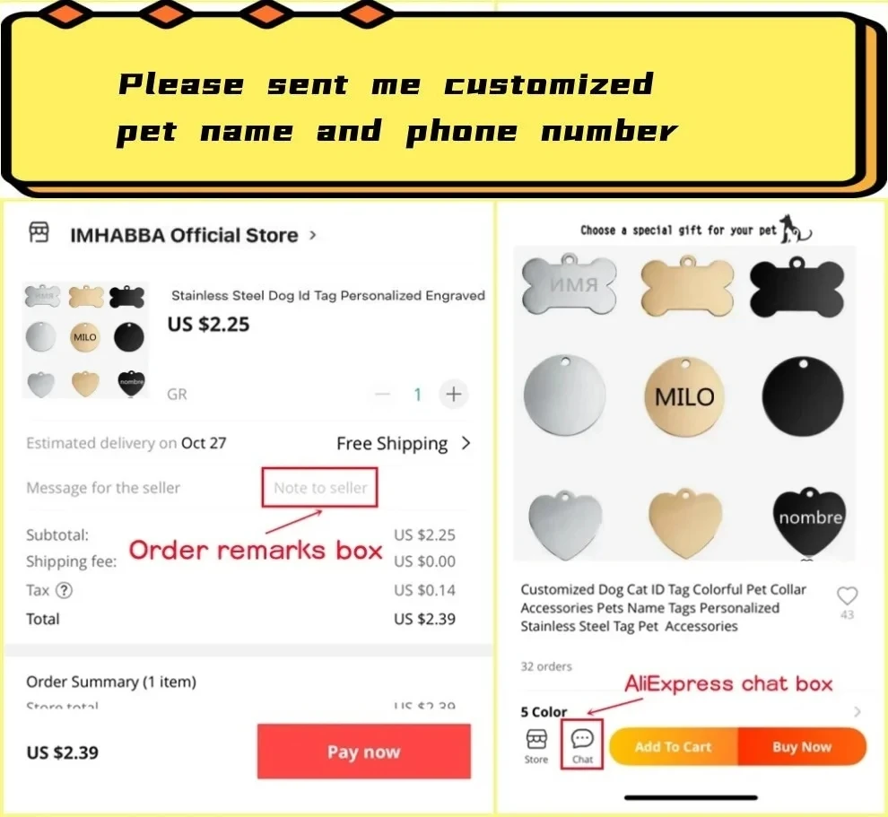Pet ID Tags Free Engraving Pet Anti-lost Collar Pendant Personalized Puppy Name Tag Cat Paw Decoration Customized Product