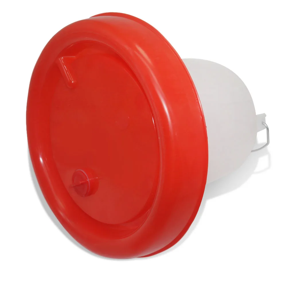 4L chicken coop water dispenser Chicken water dispenser Water discharge with switch Poultry plastic drinking bucket