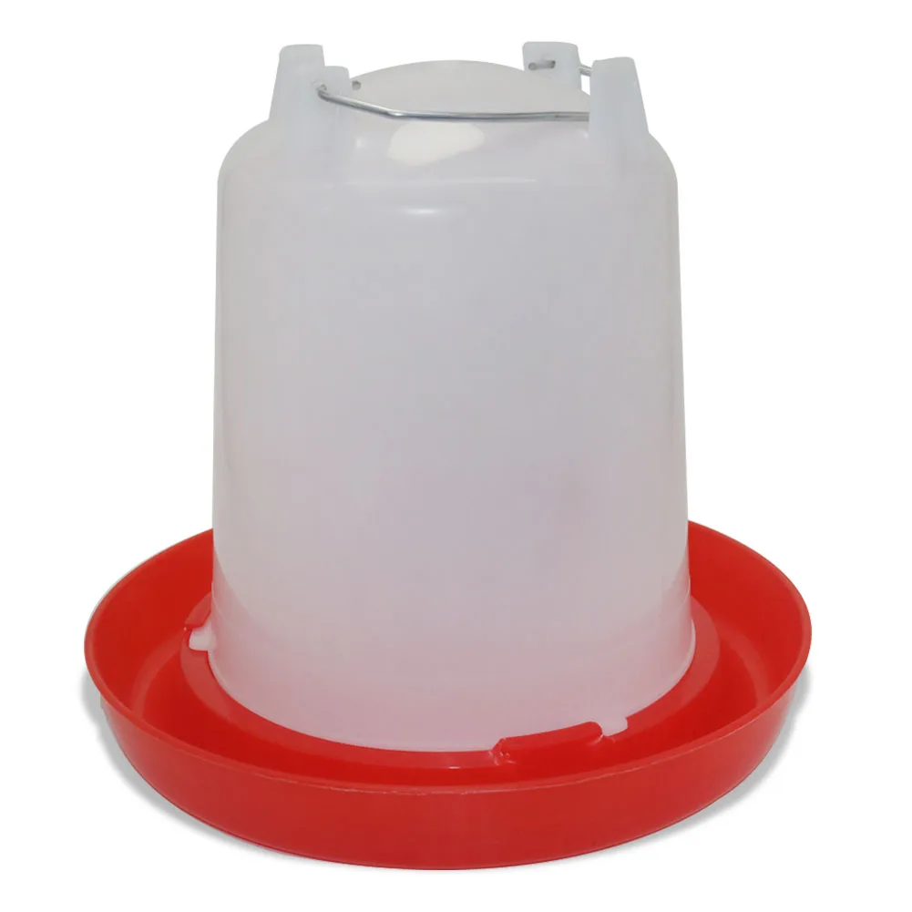 4L chicken coop water dispenser Chicken water dispenser Water discharge with switch Poultry plastic drinking bucket