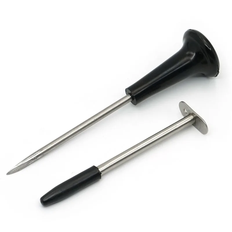 1Set Livestock Stainless Steel Cattle Sheep Rumen Deflation Needle Cow Stomach Trocar Needles Veterinary Trocars Deflation Tools