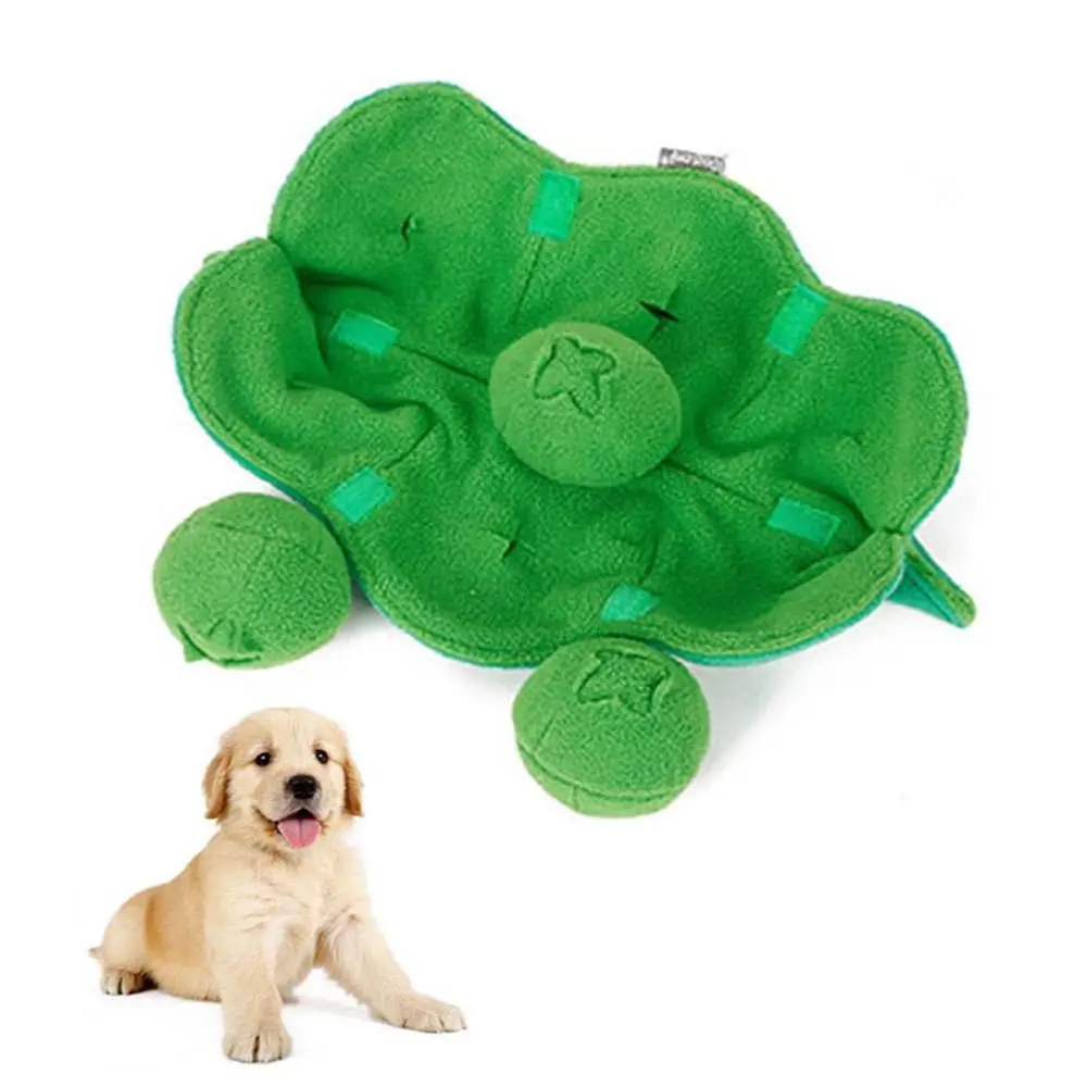 Sniffing Dog Toy Squeaky Plush Treat Dispenser IQ Puzzle Toys Stress Reliever Interactive Ball Dog Snuffle Bowl Puppy Chew Toy