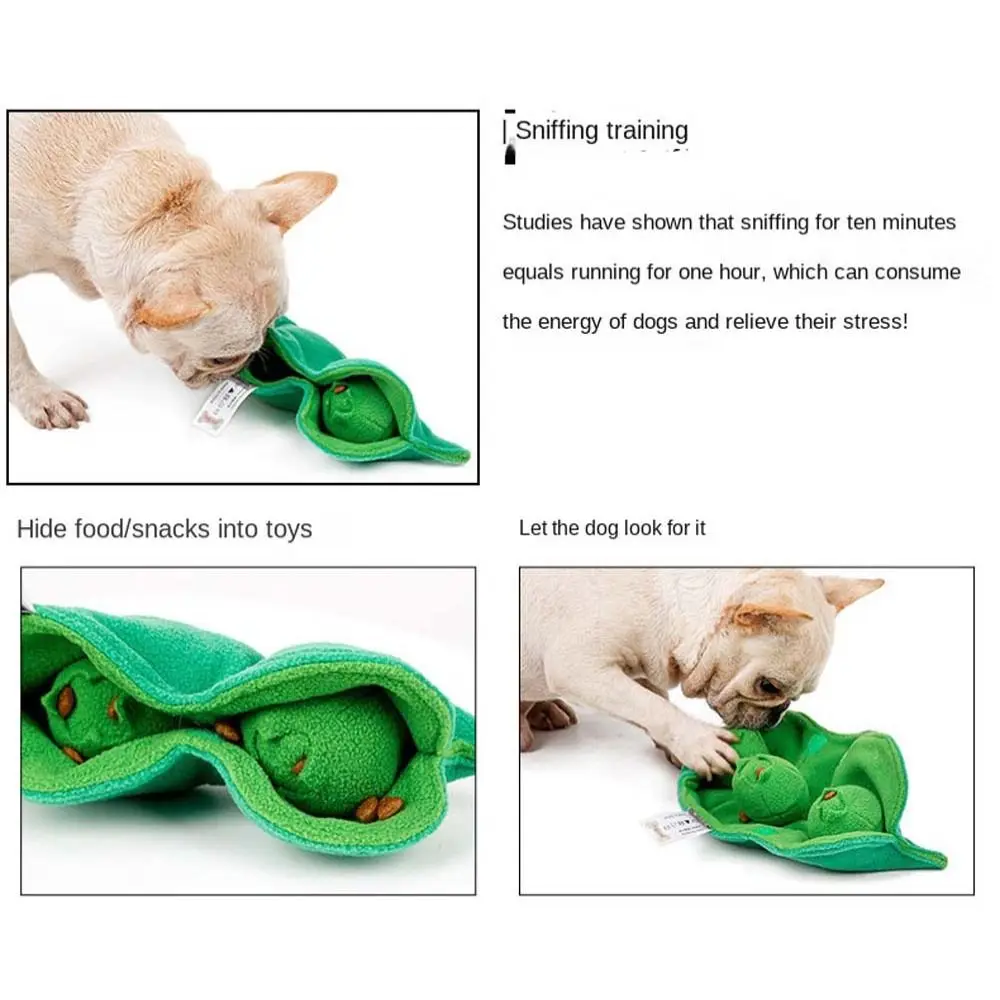 Sniffing Dog Toy Squeaky Plush Treat Dispenser IQ Puzzle Toys Stress Reliever Interactive Ball Dog Snuffle Bowl Puppy Chew Toy