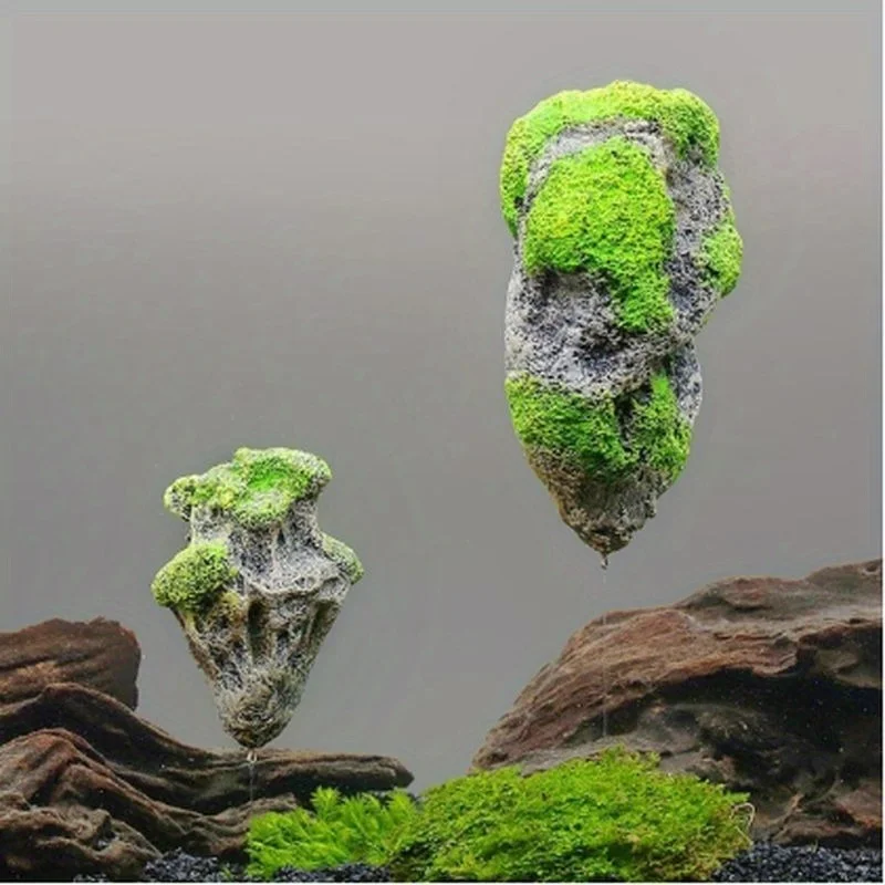 1PC Home Decor Aquarium Floating Rocks Suspended Stones Magic Landscaping Fish Tank Decoration