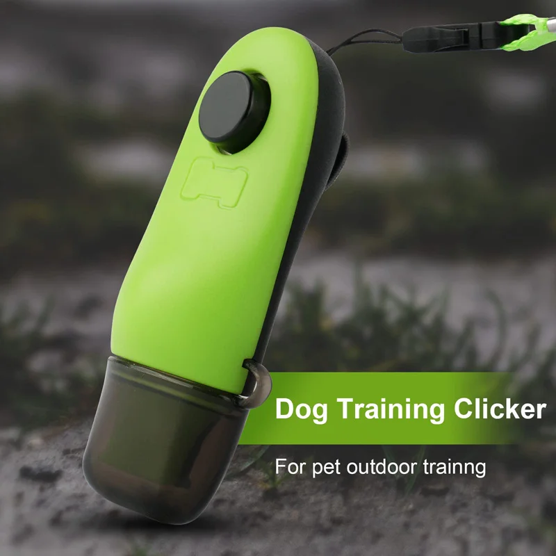 Dog Training Clicker Whistle 2 in 1 Dust Cover Training Pet Dog Recall for Bark Control Behavior Correction Outdoor Pet Items