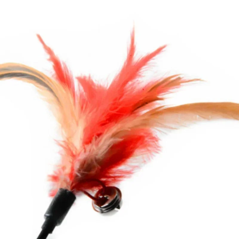 2 Pcs Cat Toy Bell Feather Funny Cat Rod Toy Cat Toys Interactive Cat Accessories Pet Cat Supplies