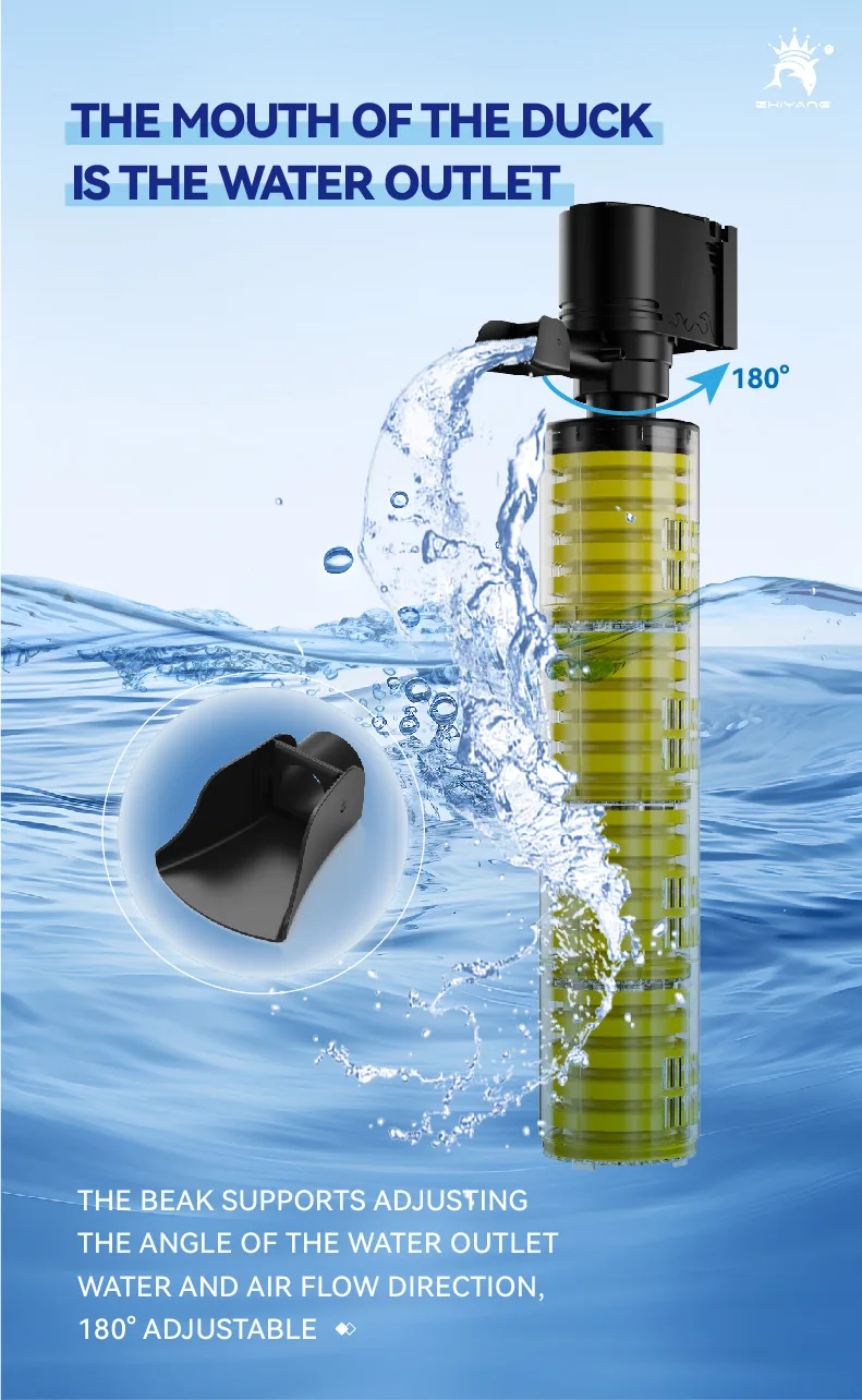 110V 220V new reinforced aquarium built-in sponge filter three-in-one circulating silent water pump oxygenation filter pump