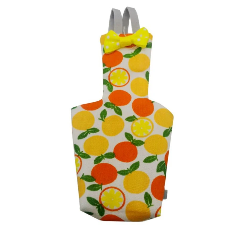 Parrot Diaper With Bowtie Cute Colorful Fruit Floral Cockatiel Pigeons Small Medium Large Pet Birds Flight Suit Clothes Washable