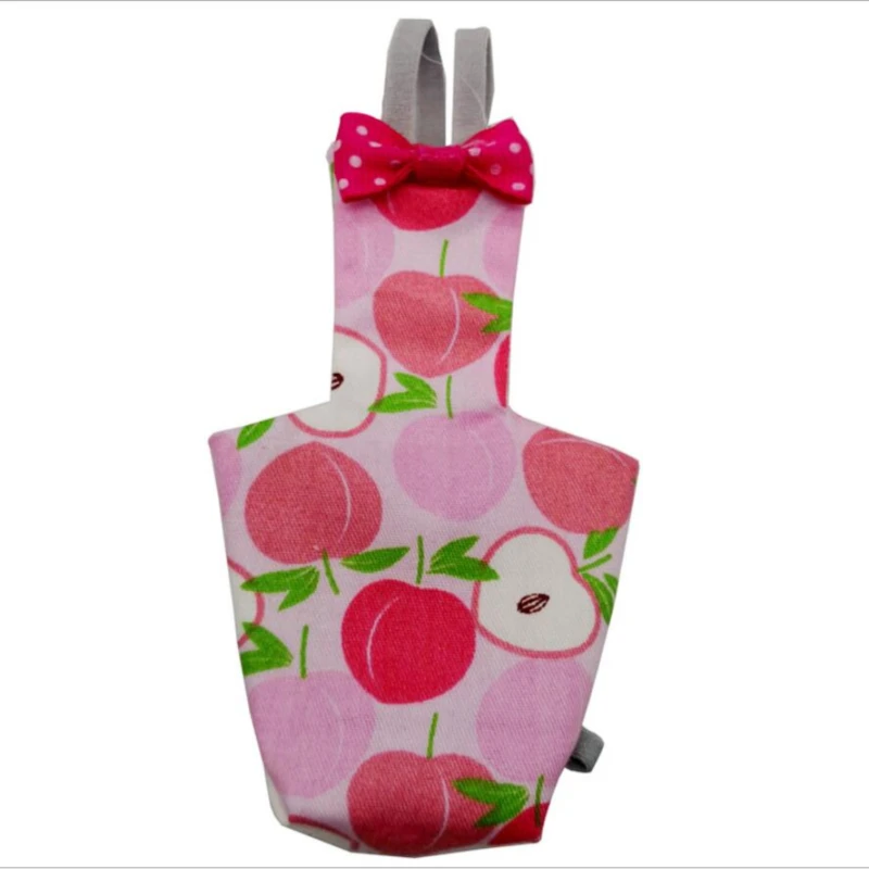 Parrot Diaper With Bowtie Cute Colorful Fruit Floral Cockatiel Pigeons Small Medium Large Pet Birds Flight Suit Clothes Washable