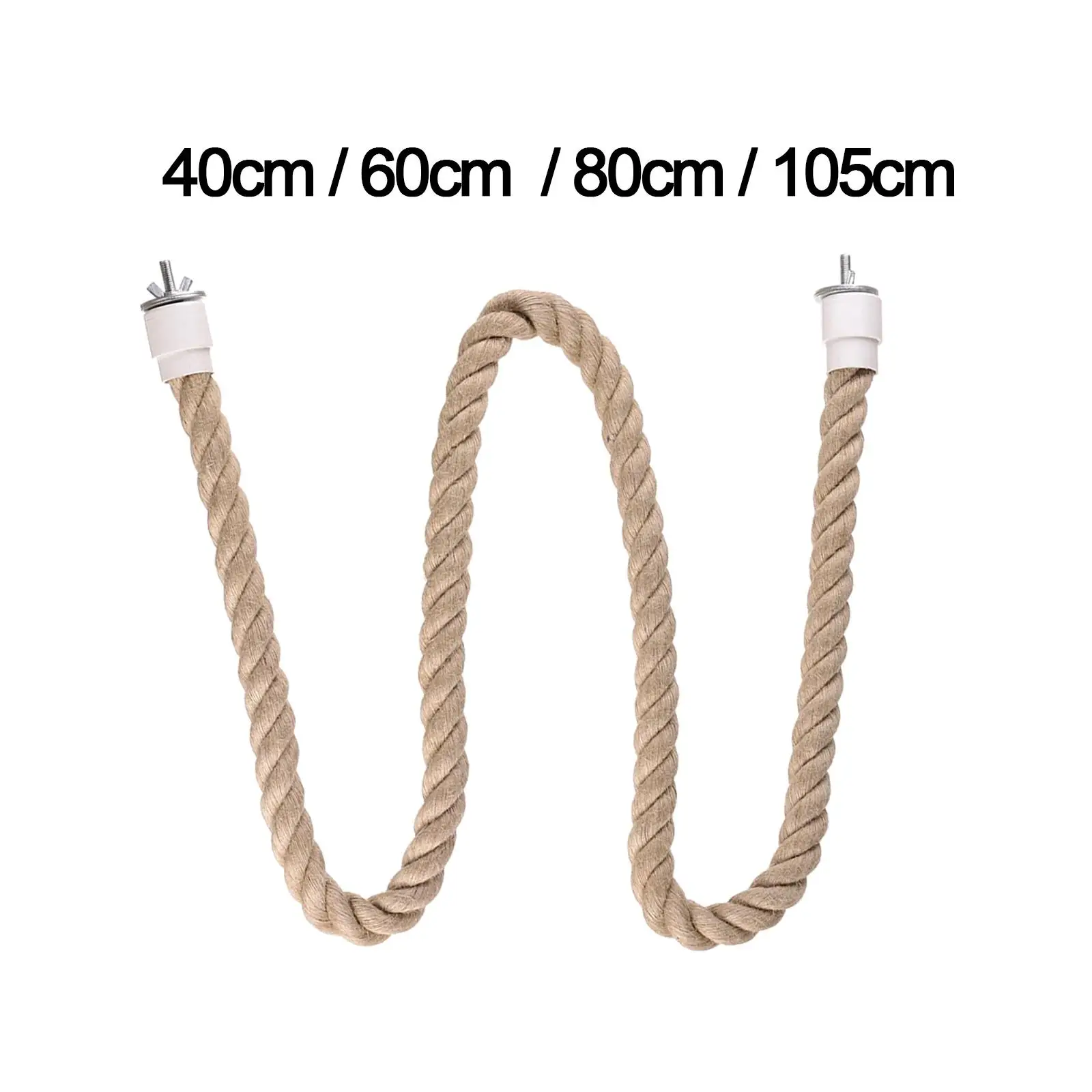 Parrot Rope Parrot Cage Toy Bird Perch Stand Bird Parrot Chewing Toy for Parakeet Conures Cockatiels Budgie Primary Color