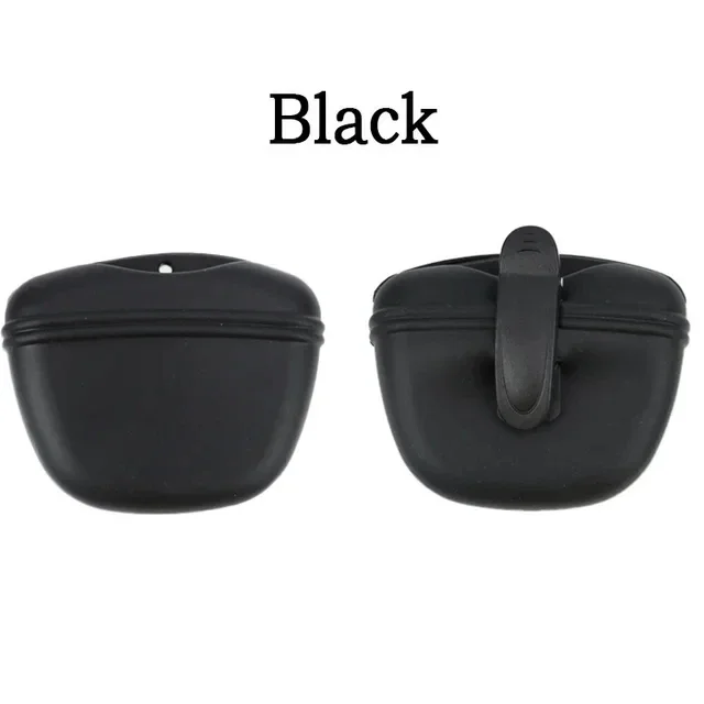 Manufacturer Silicone Pet Dog Training Waist Bag Portable Food Reward Storage Bag Puppy Snack Bag with Magnetic Clip Pet Outing