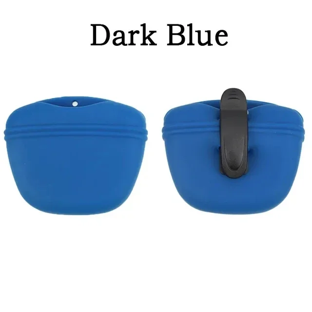 Manufacturer Silicone Pet Dog Training Waist Bag Portable Food Reward Storage Bag Puppy Snack Bag with Magnetic Clip Pet Outing