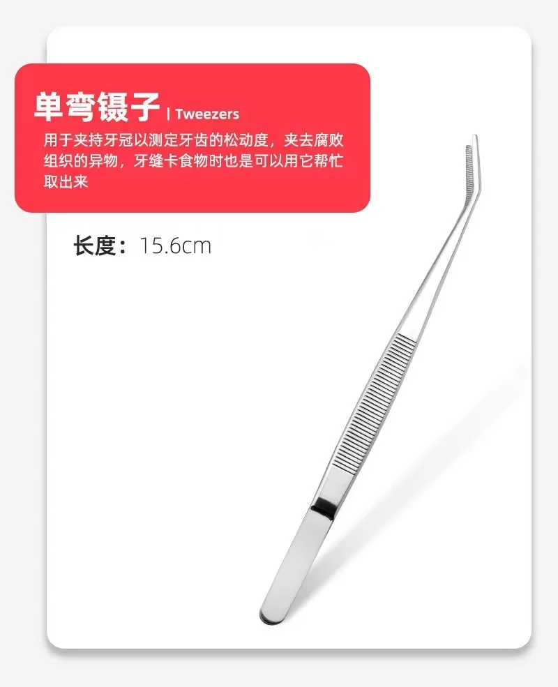 Stainless Steel Pet Tooth Cleaning Tool, Used To Remove Stains and Tartar. Dental Endoscopic Care Set for Dogs and Cats