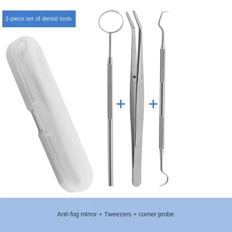 Stainless Steel Pet Tooth Cleaning Tool, Used To Remove Stains and Tartar. Dental Endoscopic Care Set for Dogs and Cats
