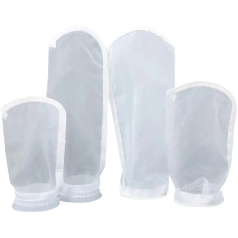 5pcs Super Fine Aquarium Filter Bag with Frame Washable Reusable Mesh Foam Carpet Sock Bag for Fish Marine Filtration System