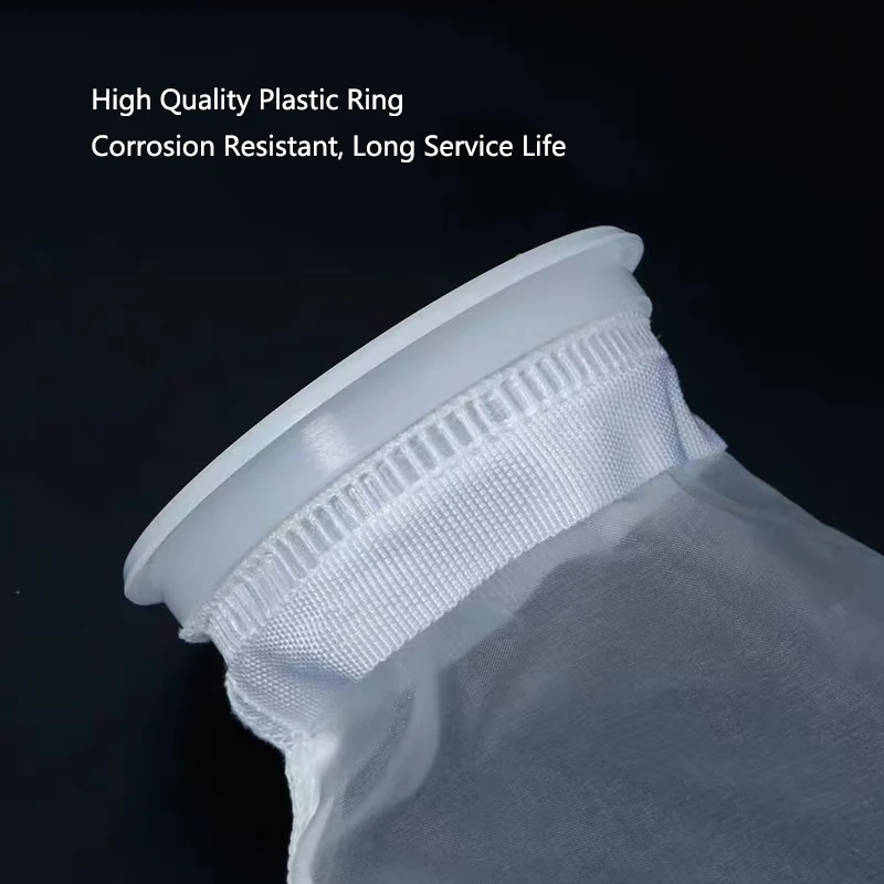 5pcs Super Fine Aquarium Filter Bag with Frame Washable Reusable Mesh Foam Carpet Sock Bag for Fish Marine Filtration System