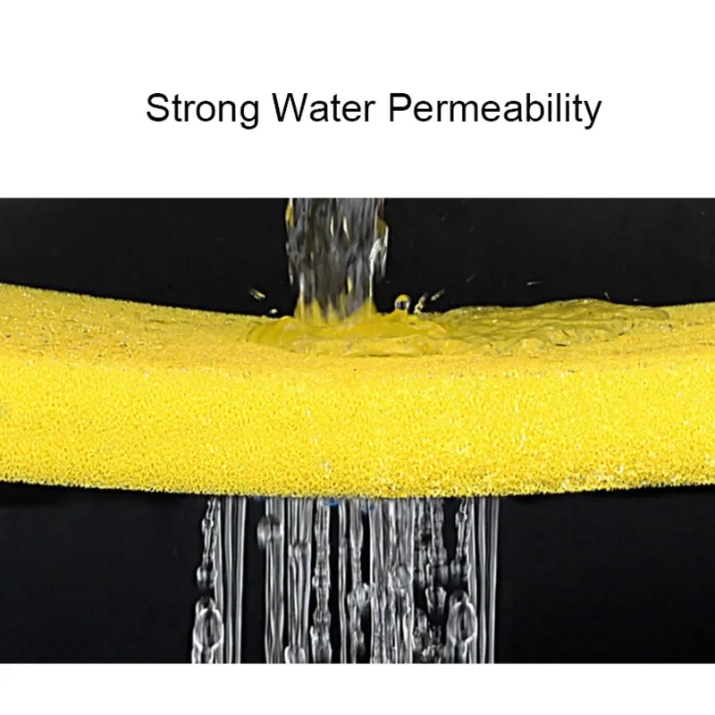 Black, blue, yellow 50cmx50cmx2cm Filtration Foam Aquarium Fish Tank Biochemical Filter Sponge Pad Skimmer Sponge Supply Tank