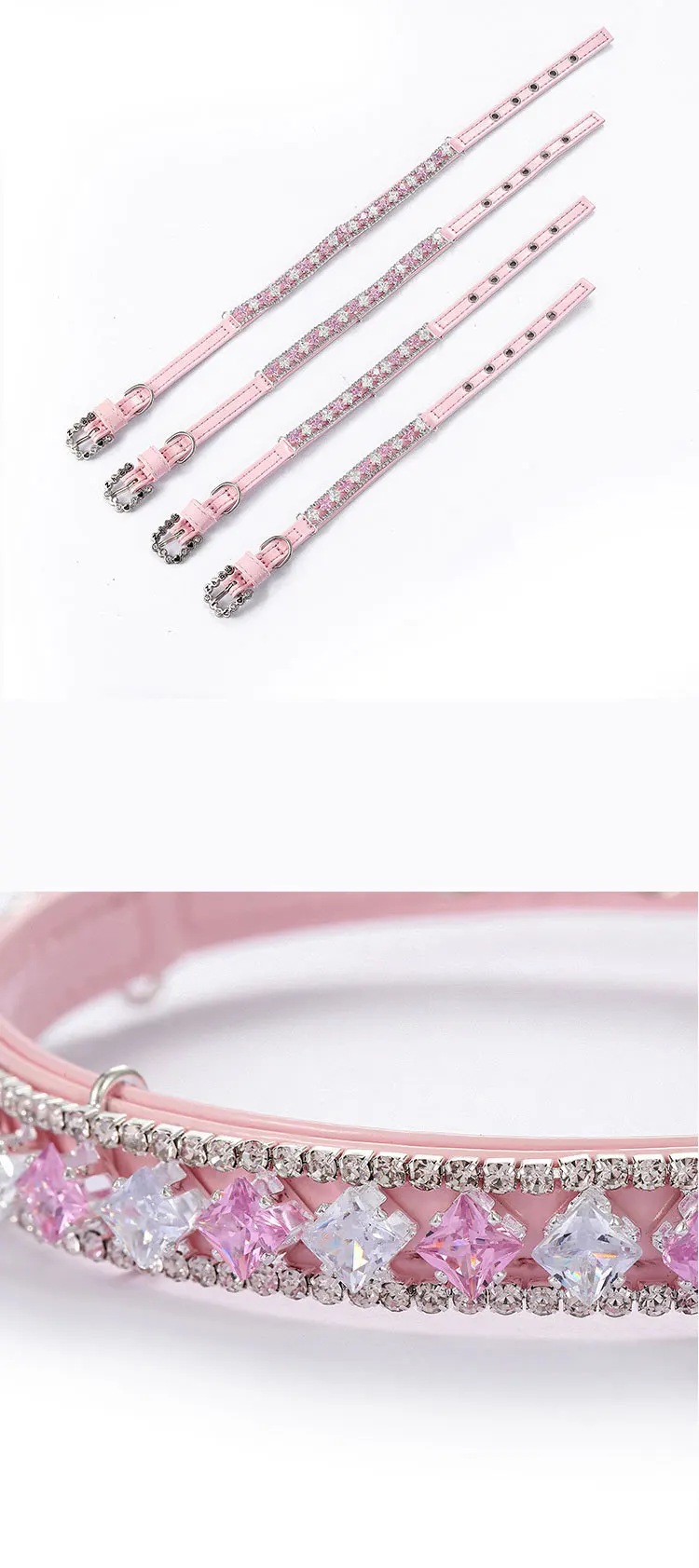 Luxury Rhinestone Puppy Collar for Small Dogs Cat Necklace Bling Crystal Jewelry Pet Accessorie Princess Diamond Wedding Collar