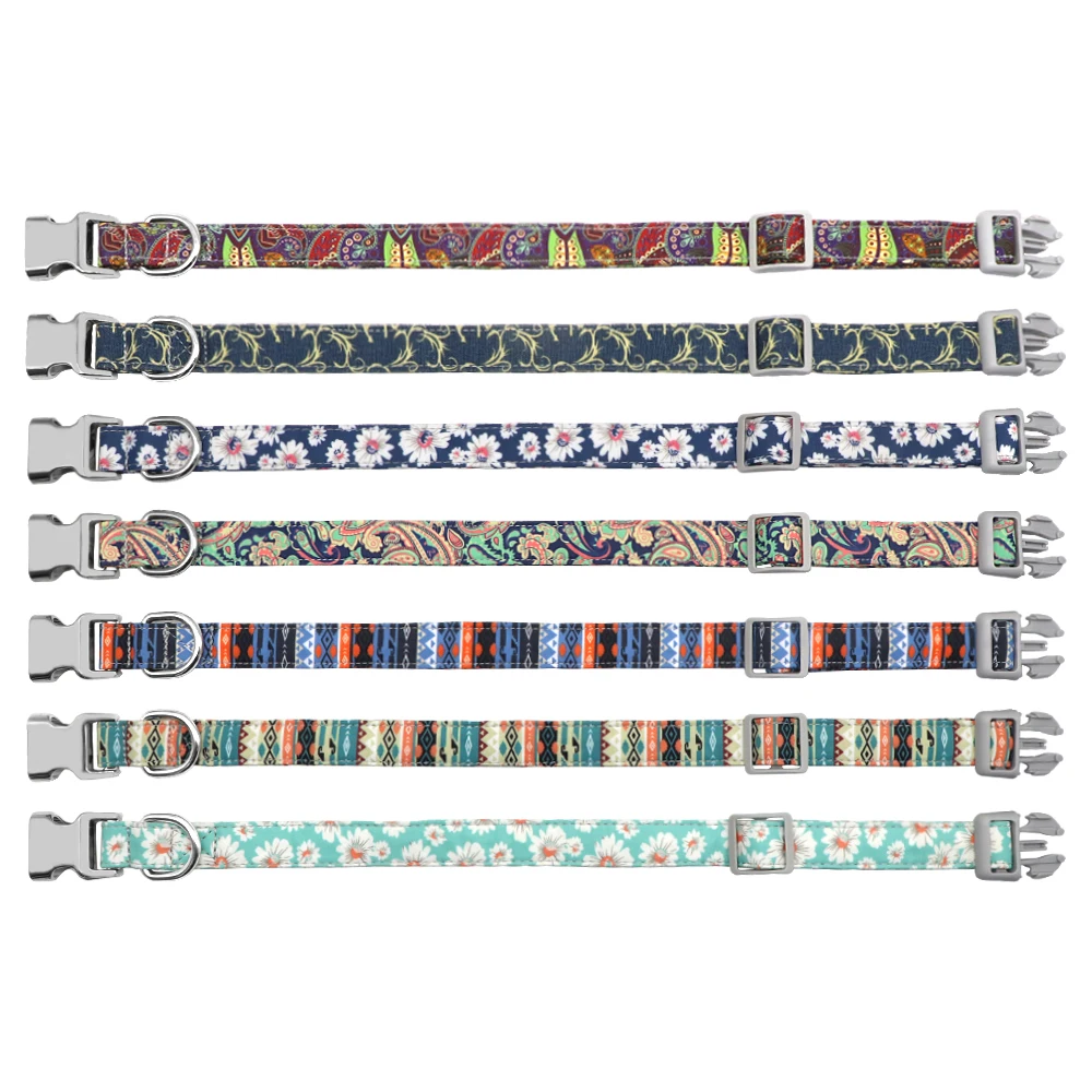 Custom Dog Collar Personalized Pet Dog ID Name Tag Accessories Collars Small Medium Large Nylon Engraved Puppy Dogs Collars S-L