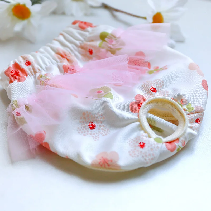 Pet Physiological Underwear Menstrual Pants Reusable Diapers for Dogs Cute Lace Floral Dog Heat Panties Female Chihuahua Shorts