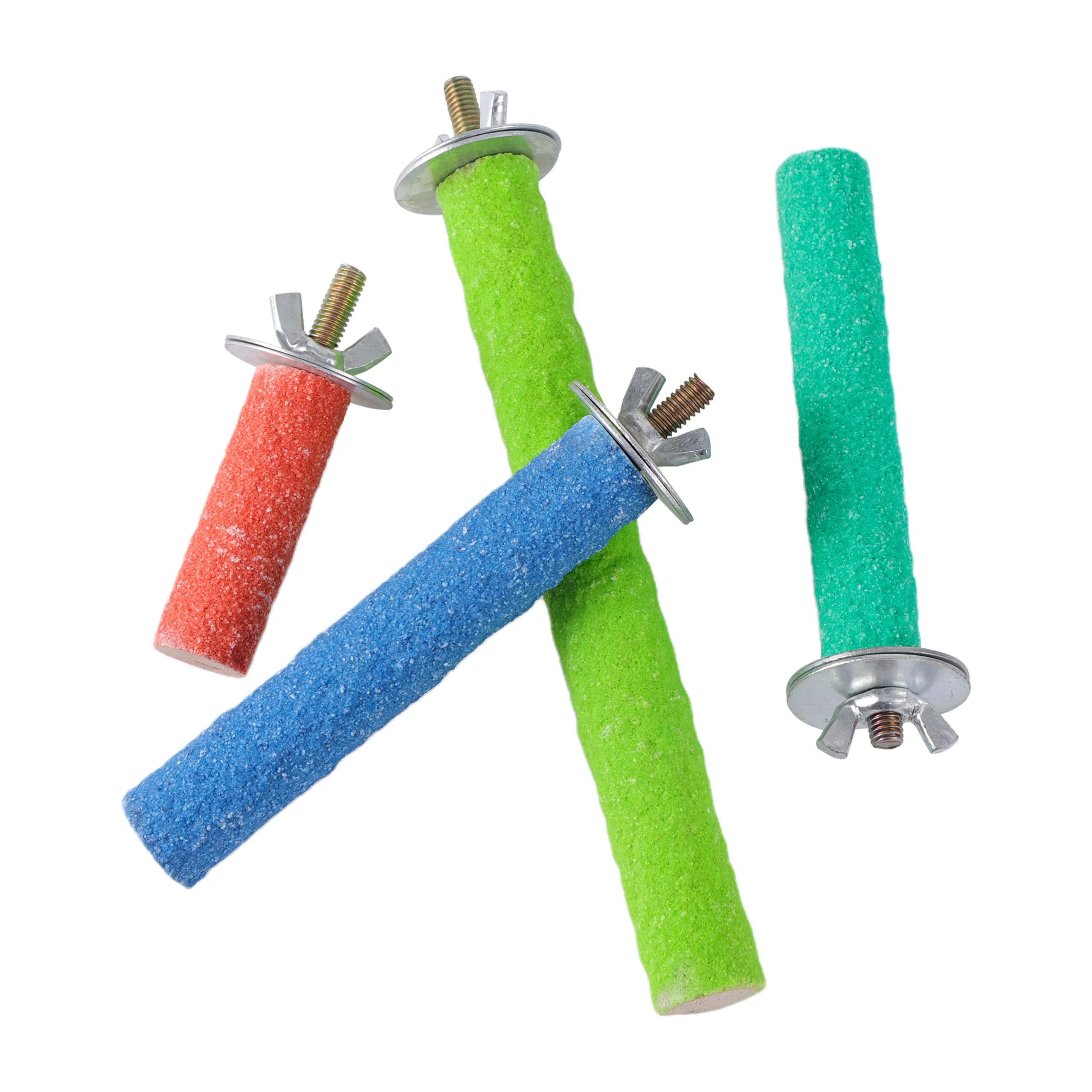 5-30cm Bird Claw Beak Grinding Bar Standing Stick Parrot Station Pole Bird Supplies Parrot Grinding Stand Claws Cage Accessories